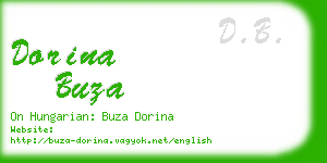 dorina buza business card